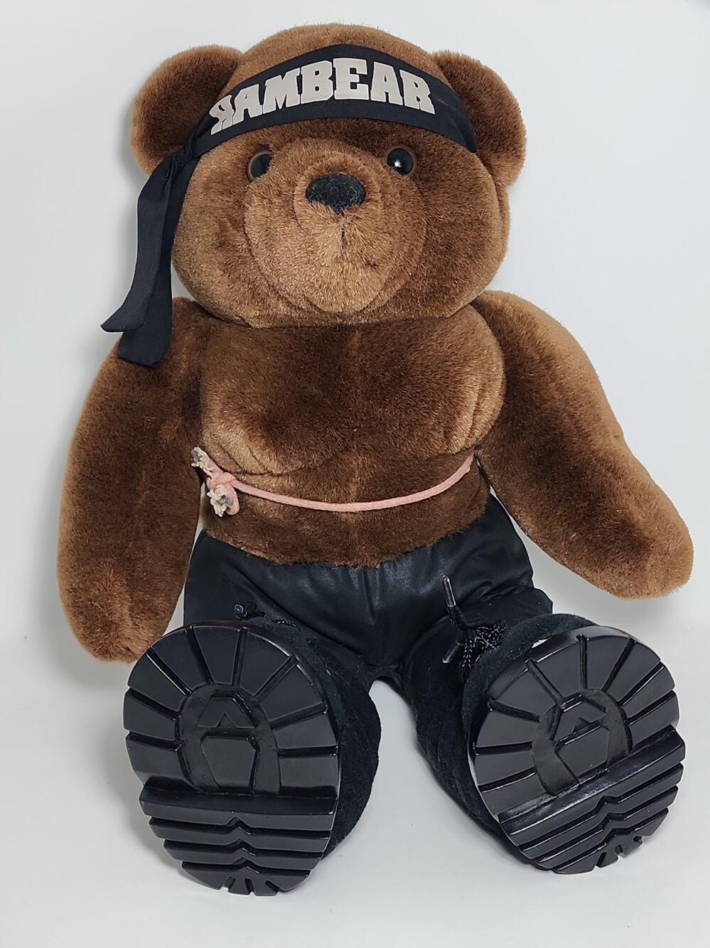 Rambo Rambear Applause Teddy Bear Plush 1986 Vintage Retired Combat Boots 16 In